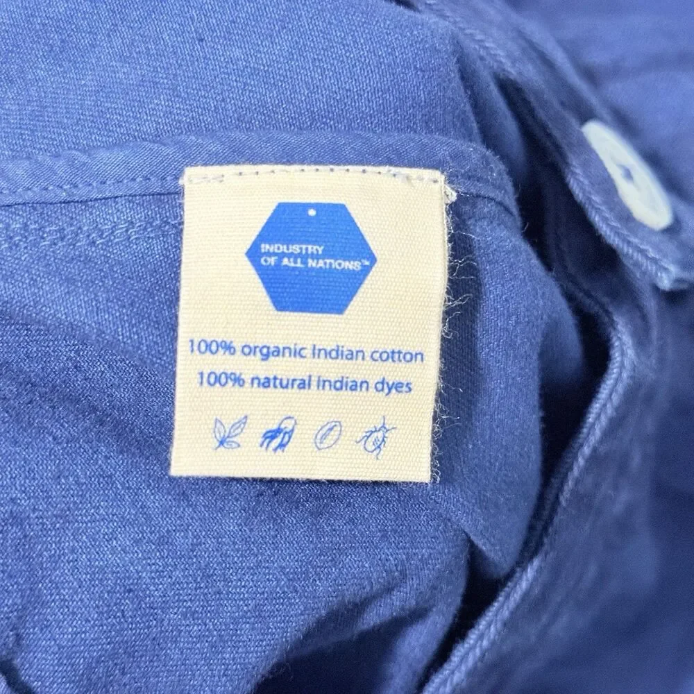 Industry Of All Nations Men’s Indigo 12 Chino Organic Cotton Pants 36 NWT